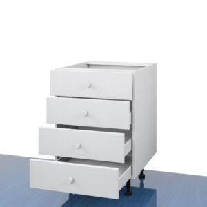 Floor 600mm - 4 Drawer